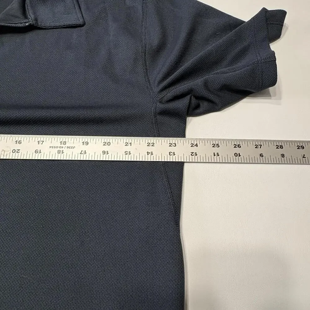 L.L. Bean Men’s 1/4 Zip Short Sleeve Performance Shirt - Navy Blue - Size L - Picture 7 of 9